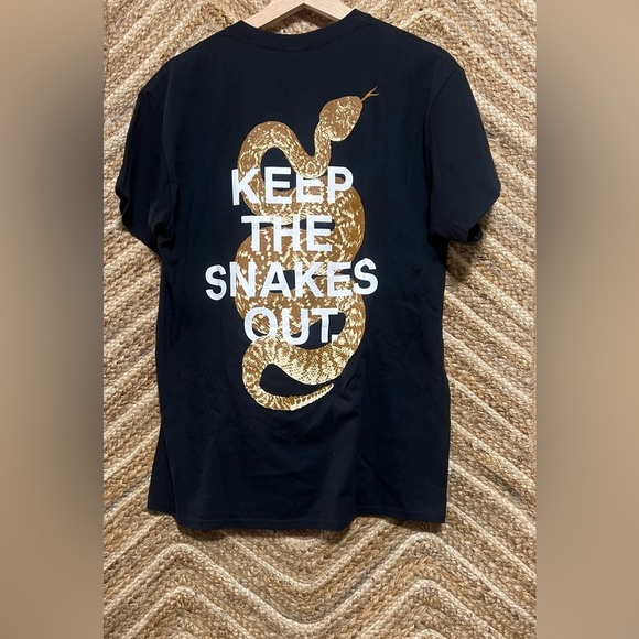 God is Dope Men's Black Tshirt, Snakeskin Background,Snake Graphic,Size M - Picture 3 of 8